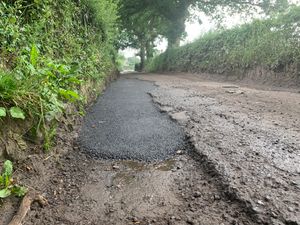 Supporting image for story: Council accused of dismal attempt to fix 'worst road in Shropshire'