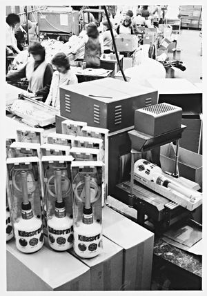 ASL Airflow, Aston, Birmingham - making fans ahead of an anticipated hot summer in 1982