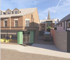 An impression of how the scheme would look in Willow Street, Oswestry. Picture: Base Architecture & Design Ltd