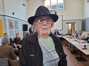 Stephen Prior wants a road in Newport named after his mum Joyce Barbara Prior, who was a stalwart of the community. Mr Prior is pictured at the meeting on Wednesday, May 14, 2025. Picture: LDRS