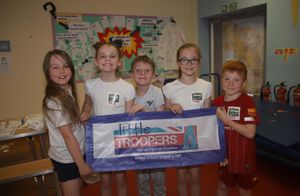 Students at St Mary's CE Primary School, Shawbury, taking part in a workshop