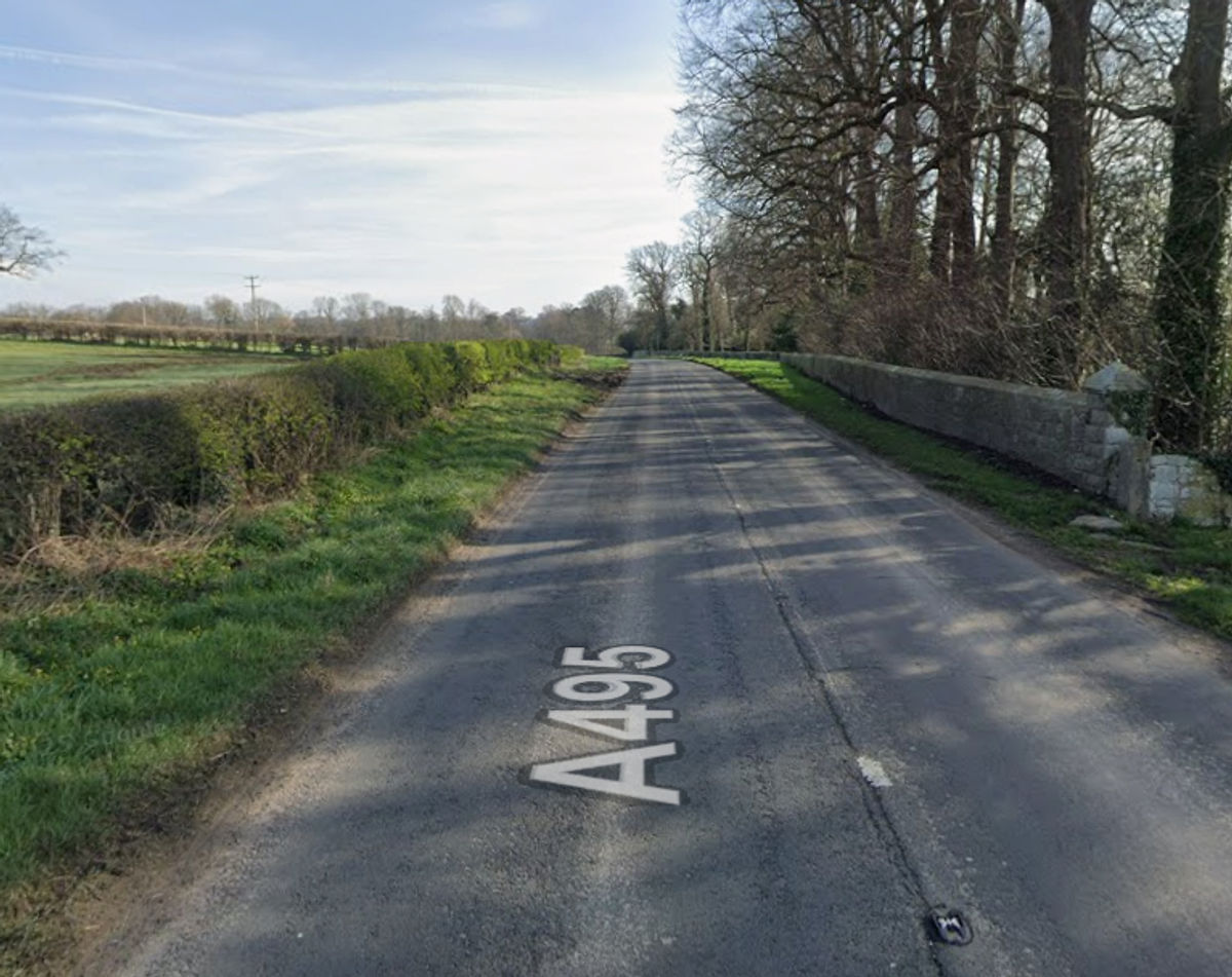 Car collides with a tree near Oswestry - fire service response