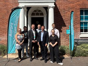 Pictured: (front
row) The Aurora Group CEO Kelvin Donald and Nigel Huddleston MP with members of the Aurora team.