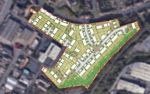 A total of 141 houses on the former Stokes Forgings' hammer forging plant in Cochrane Road, in Brierley Hill. Photo: Countryside Properties/Dudley Council
