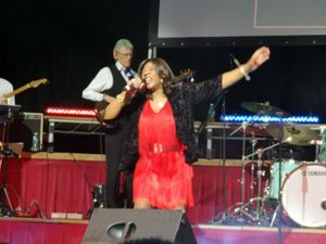 Jaki Graham sings her heart out at Dudley Town Hall