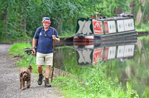 Rob McBride (and dog, Buddy) is taking part in the Slow Ways National Park Challenge