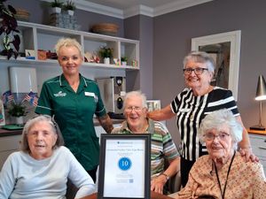 Supporting image for story: Local care home celebrates reviews achievement