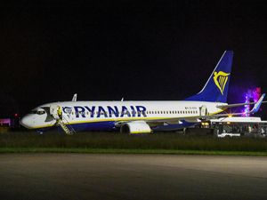 Supporting image for story: Nine hurt as turbulence forces Ryanair plane into emergency landing in Germany