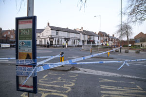 Police tape in Willenhall town centre. Photo: SnapperSK