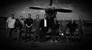 And now – Allan, again third from right, back at Biggin Hill in the recreation picture