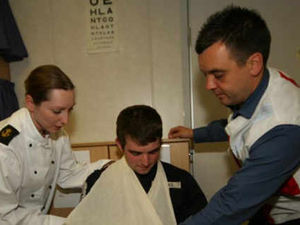 Supporting image for story: Sailor Rick helps save fisherman's life