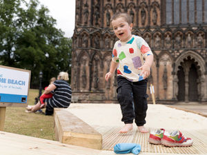 Supporting image for story: Beach returns to Lichfield Cathedral for summer holidays