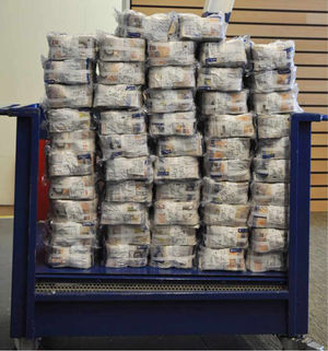 The men worked through the night to print fake £10 notes