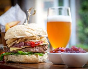  Perfect bar meal – Burger and a beer