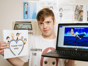 Supporting image for story: Comic book heroes spring from Jason's imagination