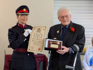 Jenny Wynn, Deputy Lord Lieutenant of Shropshire, with Gordon Tonkinson