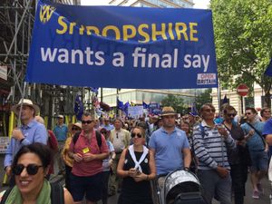 Supporting image for story: Shropshire group joins anti-brexit march