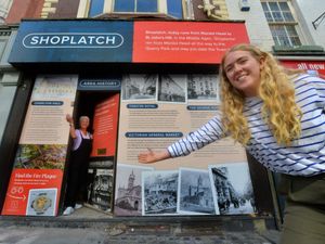 Supporting image for story: New window display celebrates Shrewsbury's history