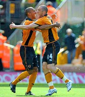 Celebrating that goal vs Stoke 