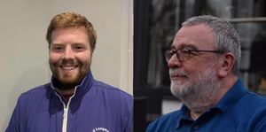 Niall Morris (left) and Mark Redhead (right) are standing in the Church Stretton Town Council election for the North Ward seat. Picture: Submitted