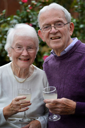 Norman Angell and his wife June will be raising a glass to the new King.