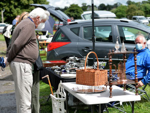 Supporting image for story: In pictures: Crowds flock to Shropshire antiques fair for first event since lockdown