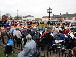 Supporting image for story: Thousands visit Hednesford miners' memorial