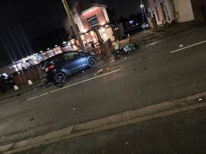 Supporting image for story: Horror crash in Telford caught on camera as a biker taken to hospital with serious injuries