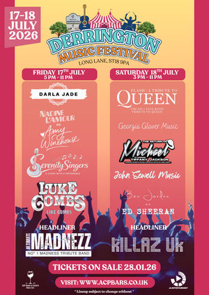 Derrington Music Festival Line-up