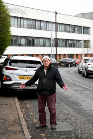 Philip Stubbs who was instrumental in getting the double yellow lines installed around four years ago. Now he wants them re-painted