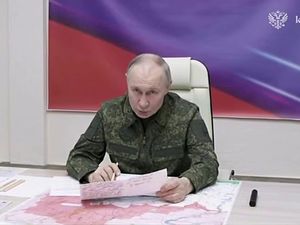 Supporting image for story: Russia says it has retaken key town in Kursk and that truce would help Ukraine