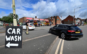 Car washes were held at fire stations across the West Midlands