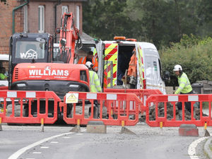 Supporting image for story: Major road to remain closed until 'at least tomorrow' as burst pipe causes trouble for water company