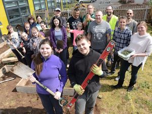Supporting image for story: All hands on deck for Telford school's DIY SOS-style outdoor classroom 