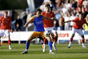 Tom Sang of Shrewsbury Town during the game between Shrewsbury Town and Crewe Alexandra
