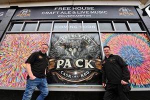 Andy Evans and Nicc Bennett outside the new Perfect Ale Cask & Keg bar