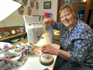 Supporting image for story: Great British Sewing Bee star Sandra so happy to reach final