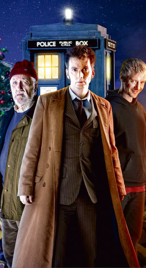 Left, Bernard Cribbins, as Wilfred (Wilf) Mott