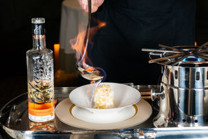 Baked Alaska served at The Vines