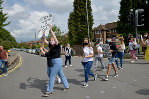 The protest in Codsall