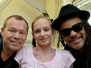 Supporting image for story: 'It made me feel stronger': UB40 stars surprise terminal cancer patient in Compton Hospice visit