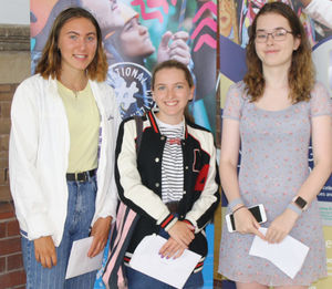 GCSE results day at Newport Girls' High School