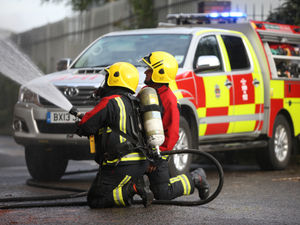 Supporting image for story: Firefighters tackle trailer blaze involving 25 tonnes of landfill and household waste