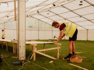 Supporting image for story: Shrewsbury Flower Show: Preparations well underway
