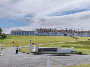 View of the entrance to Trump Turnberry