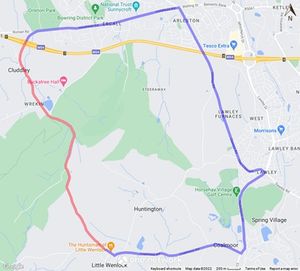 Forest Glen To Junction 7 M54, The Wrekin and Forest Glen To Spout Lane Junction, Little Wenlock.