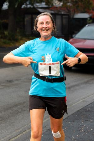 Runner Jane Tucker at last year’s race wearing the No 1 