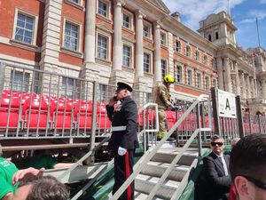 Supporting image for story: Three taken to hospital after stands collapse at Trooping the Colour rehearsal