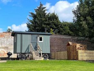 The current Shepherd’s hut located on the Willey Estate. Picture: Shropshire Council planning portal.
