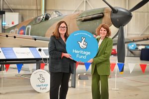 Eilish McGuinness (Chief of the NL Heritage Fund) and Maggie Appleton (RAF Museum CEO)